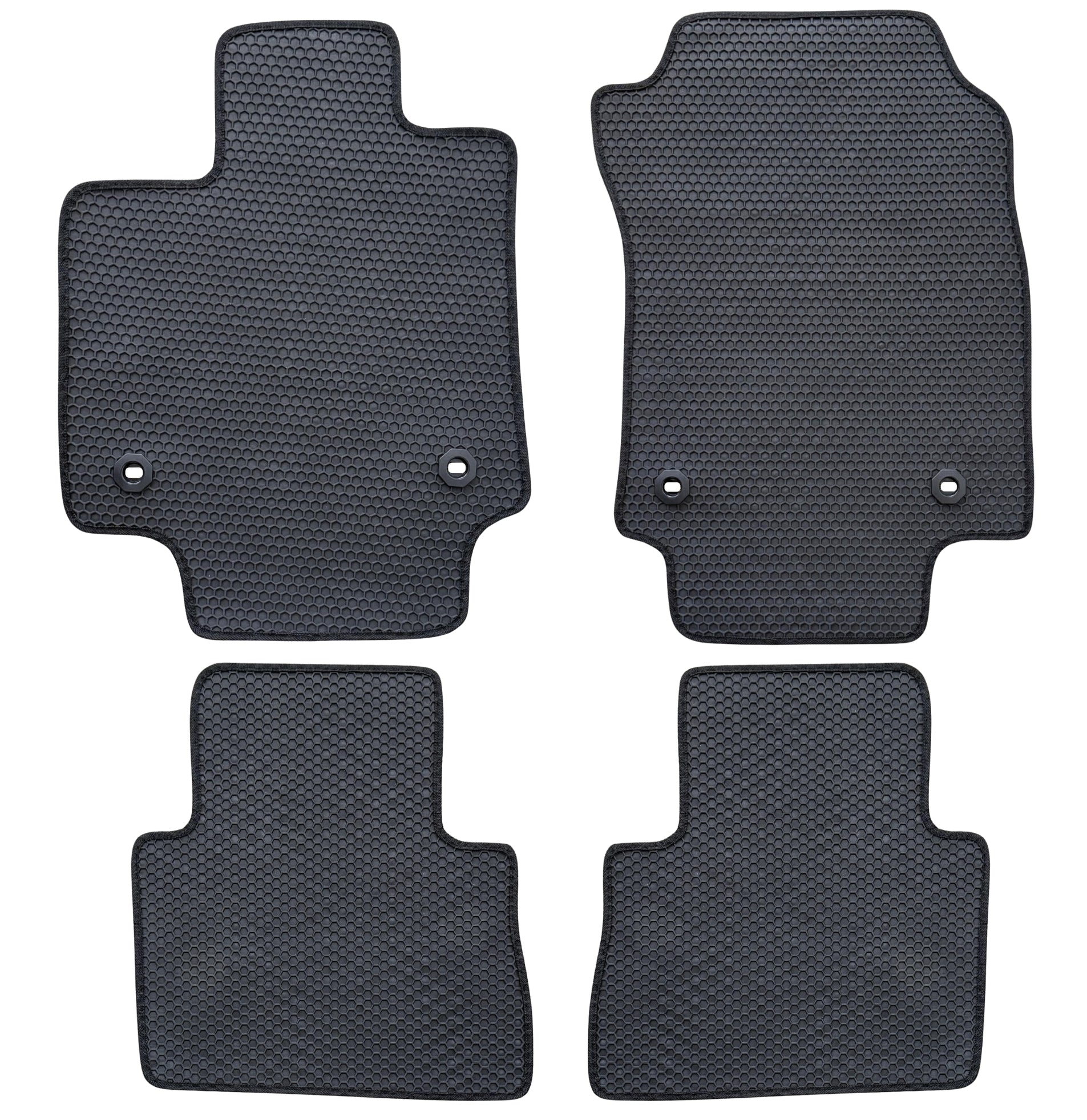 All Weather Honeycomb Floor Mats for 2022 to 2026 Lexus NX250/NX350, Front and Rear, Black