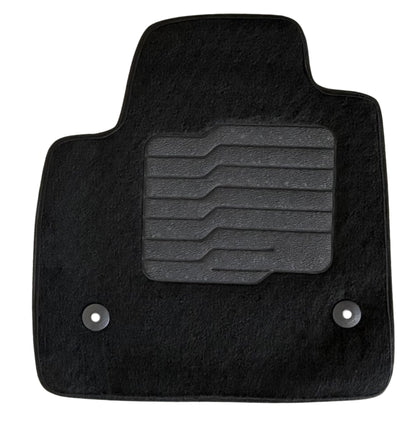 Carpet Floor Mats for 2017 to 2023 GMC Acadia, Front and Rear, Black