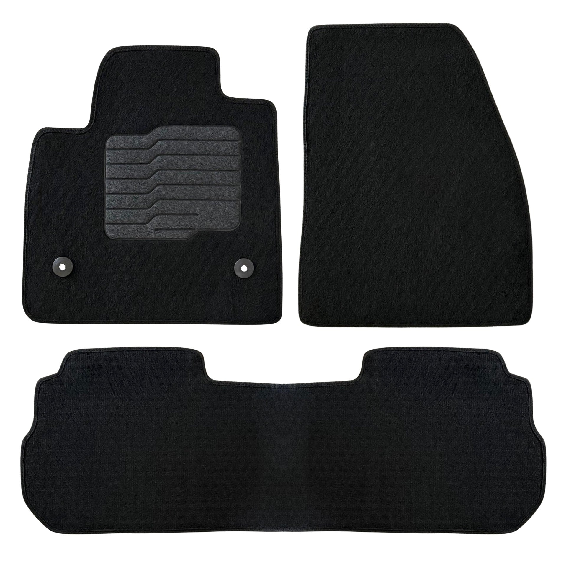 Carpet Floor Mats for 2017 to 2026 Cadillac XT5, front and Rear, Black