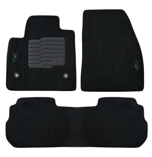 Carpet Floor Mats for 2017 to 2026 Cadillac XT5, front and Rear, Black