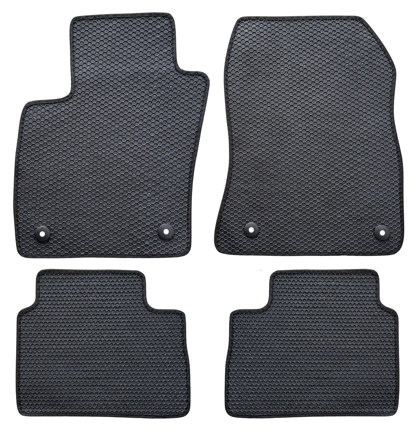 All Weather Honeycomb Floor Mats for 2025 to 2026 Nissan Kicks, Front and Rear