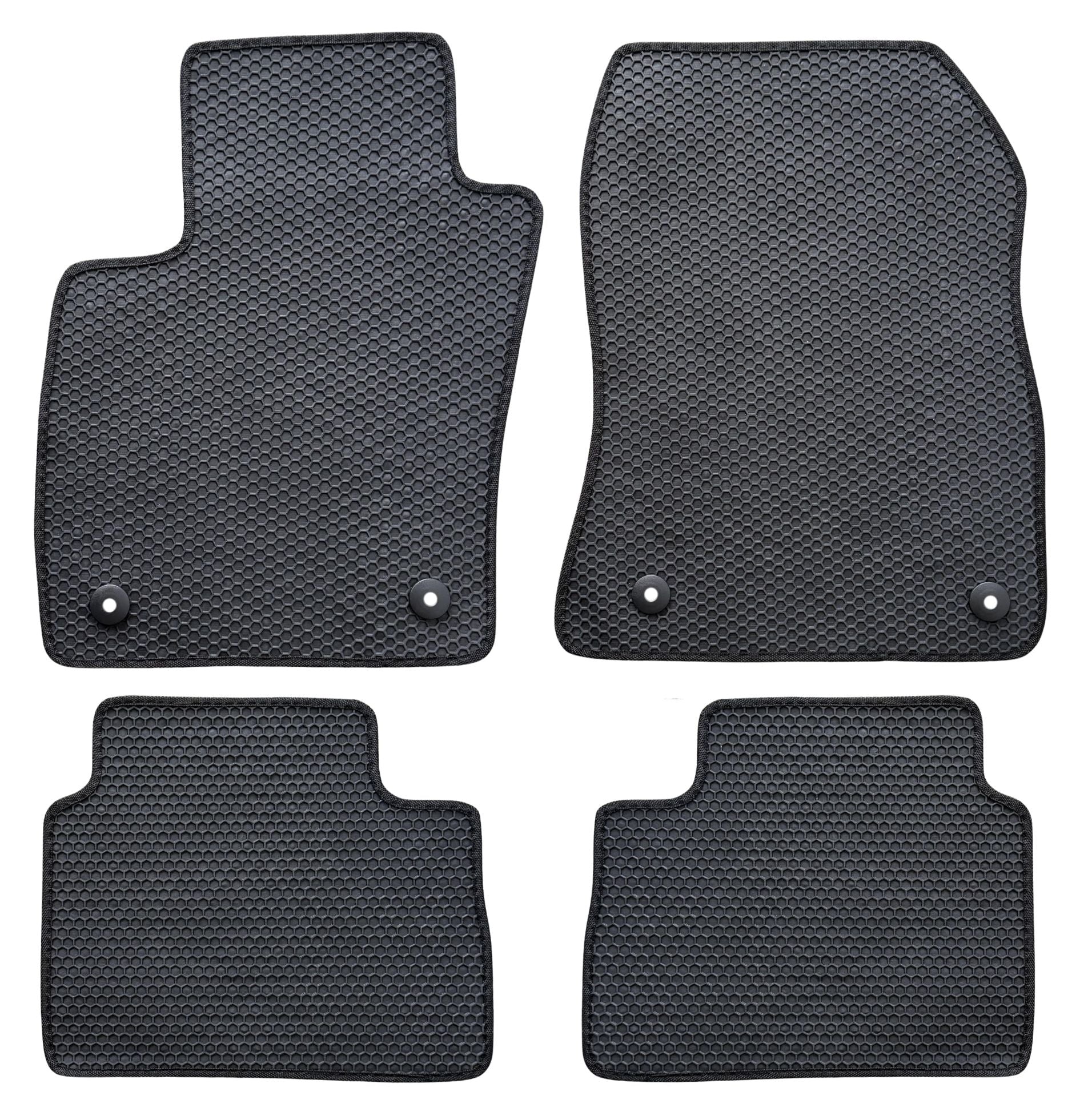 All Weather Honeycomb Floor Mats for 2025 to 2026 Nissan Kicks, Front and Rear