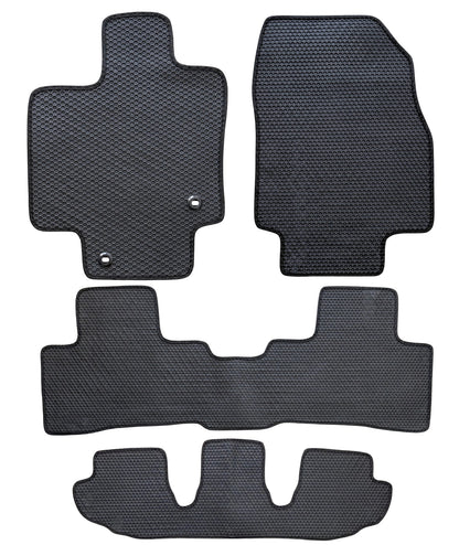 All Weather Honeycomb Floor Mats for 2020 to 2026 Toyota Highlander, Full 3 Row Set (2nd Row Bench or Bucket seats)