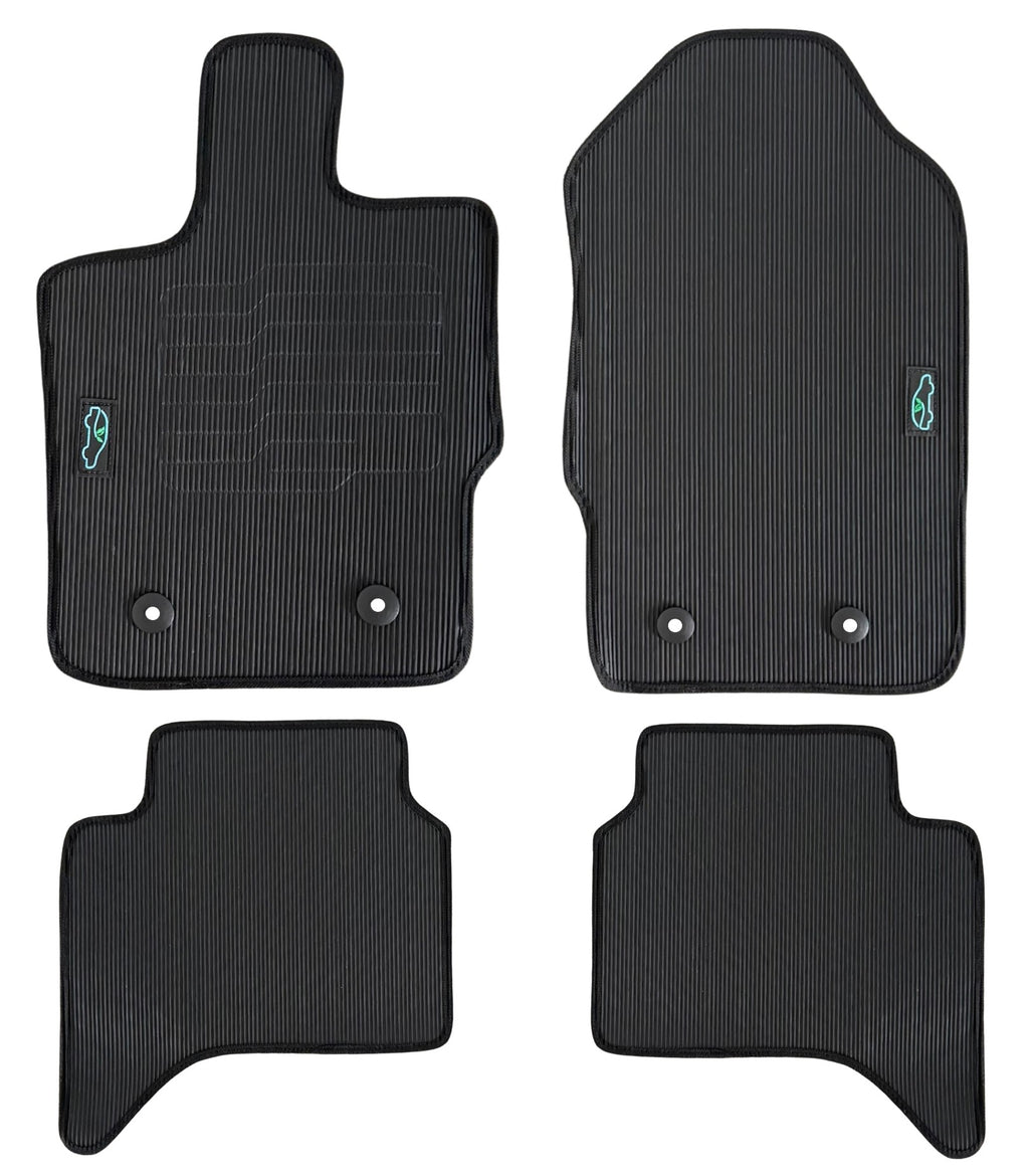 All Weather Floor Mats for 2019 to 2023 Ford Ranger SuperCrew Cab Models