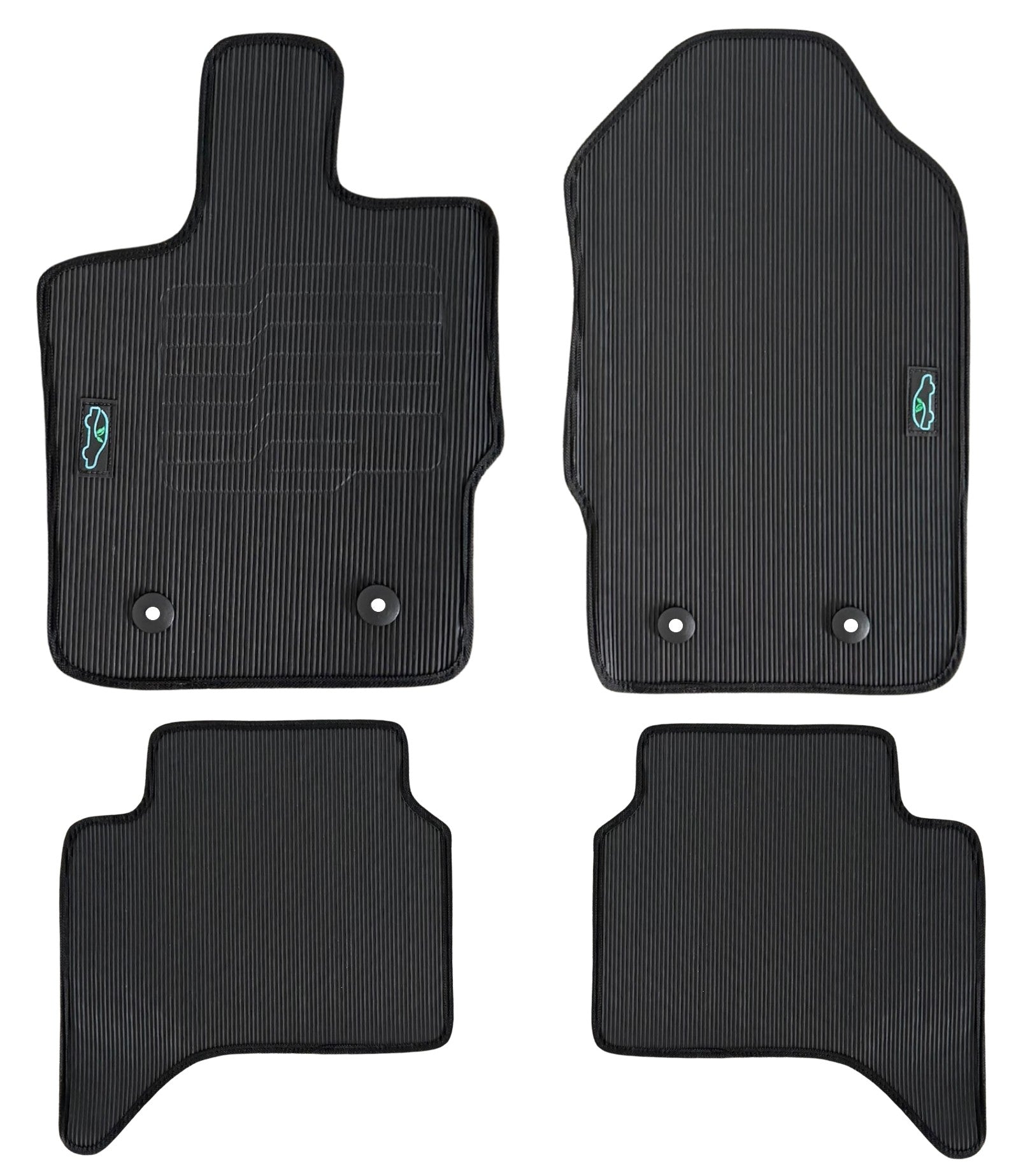 All Weather Floor Mats for 2019 to 2023 Ford Ranger SuperCrew Cab Models