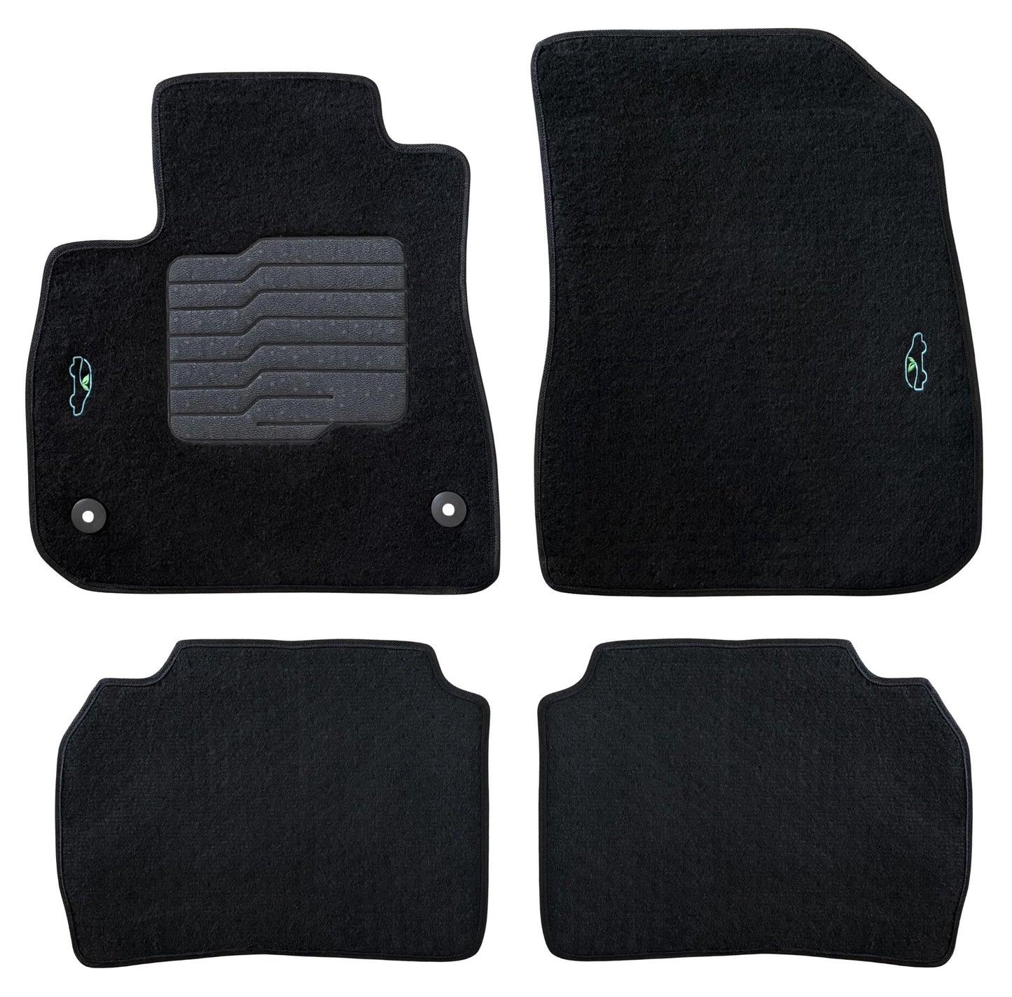 Carpet Floor Mats For 2016 to 2025 Chevrolet Malibu, Front and Rear