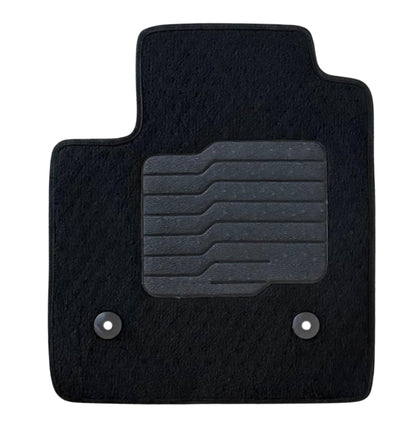 Carpet Floor Mats for 2018 to 2025 Cadillac XT4, front and Rear, Black
