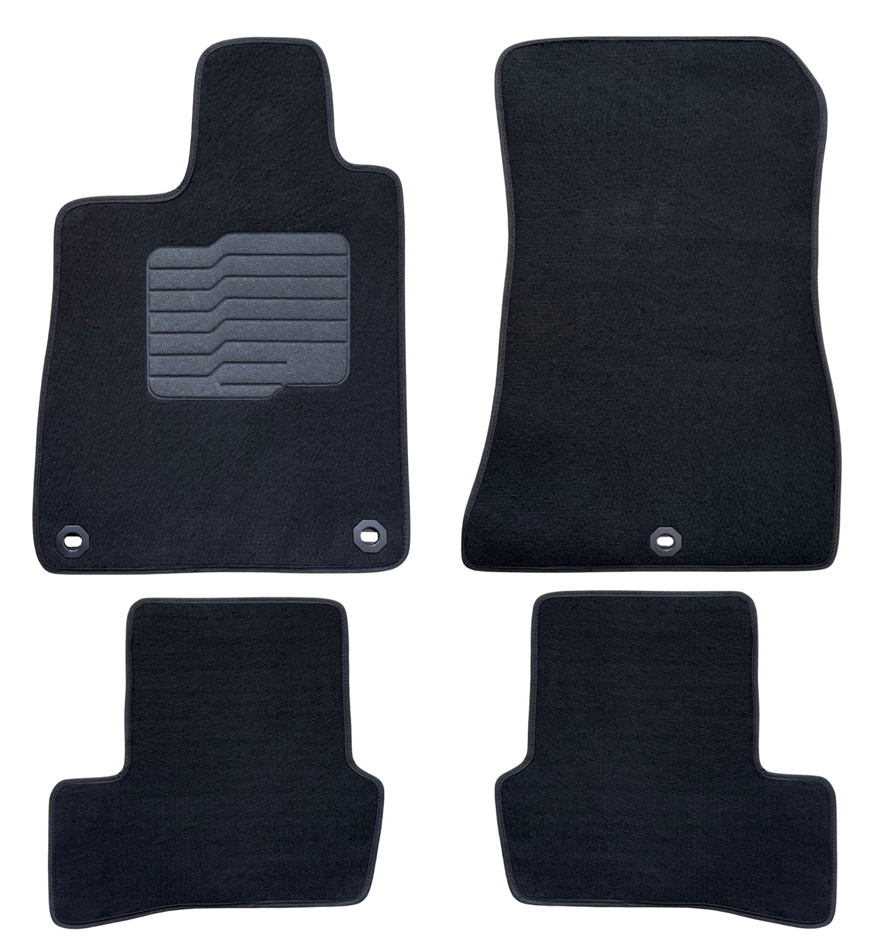Carpet Floor Mats for 2021 to 2025 Acura TLX, Front and Rear, Black