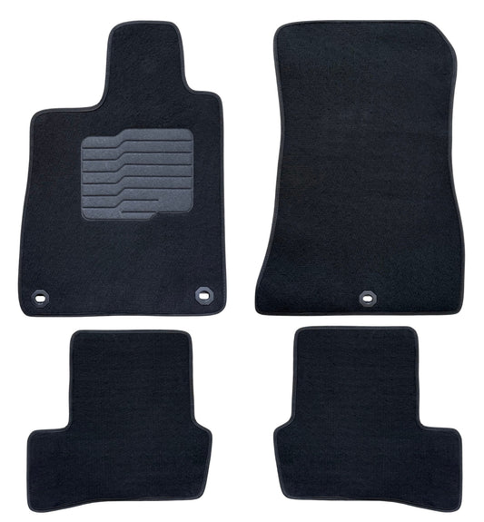 Carpet Floor Mats for 2021 to 2025 Acura TLX, Front and Rear, Black
