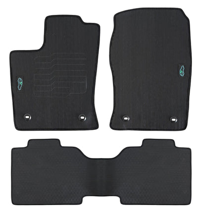 All Weather Floor Mats for 2022 to 2025 Toyota Tundra CrewMax Cab Models, Front and Rear