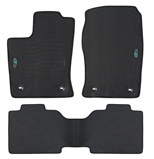 All Weather Floor Mats for 2022 to 2025 Toyota Tundra CrewMax Cab Models, Front and Rear