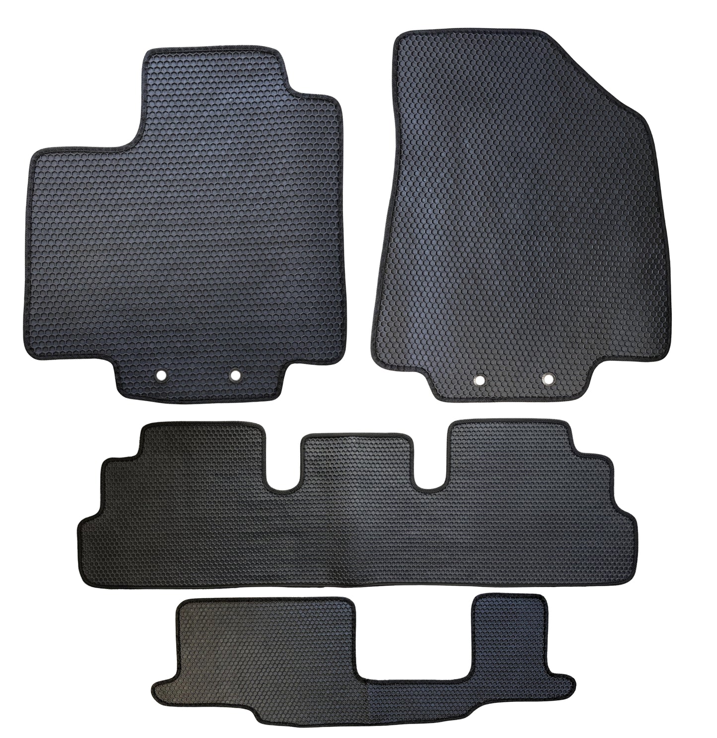 All Weather Honeycomb Floor Mats for 2022 to 2026 Nissan Pathfinder 8 Seat / Infiniti QX60