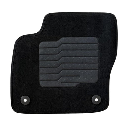 Carpet Floor Mats for 2012 to 2018 Ford Focus Hatch and Sedan, Front and Rear, Black