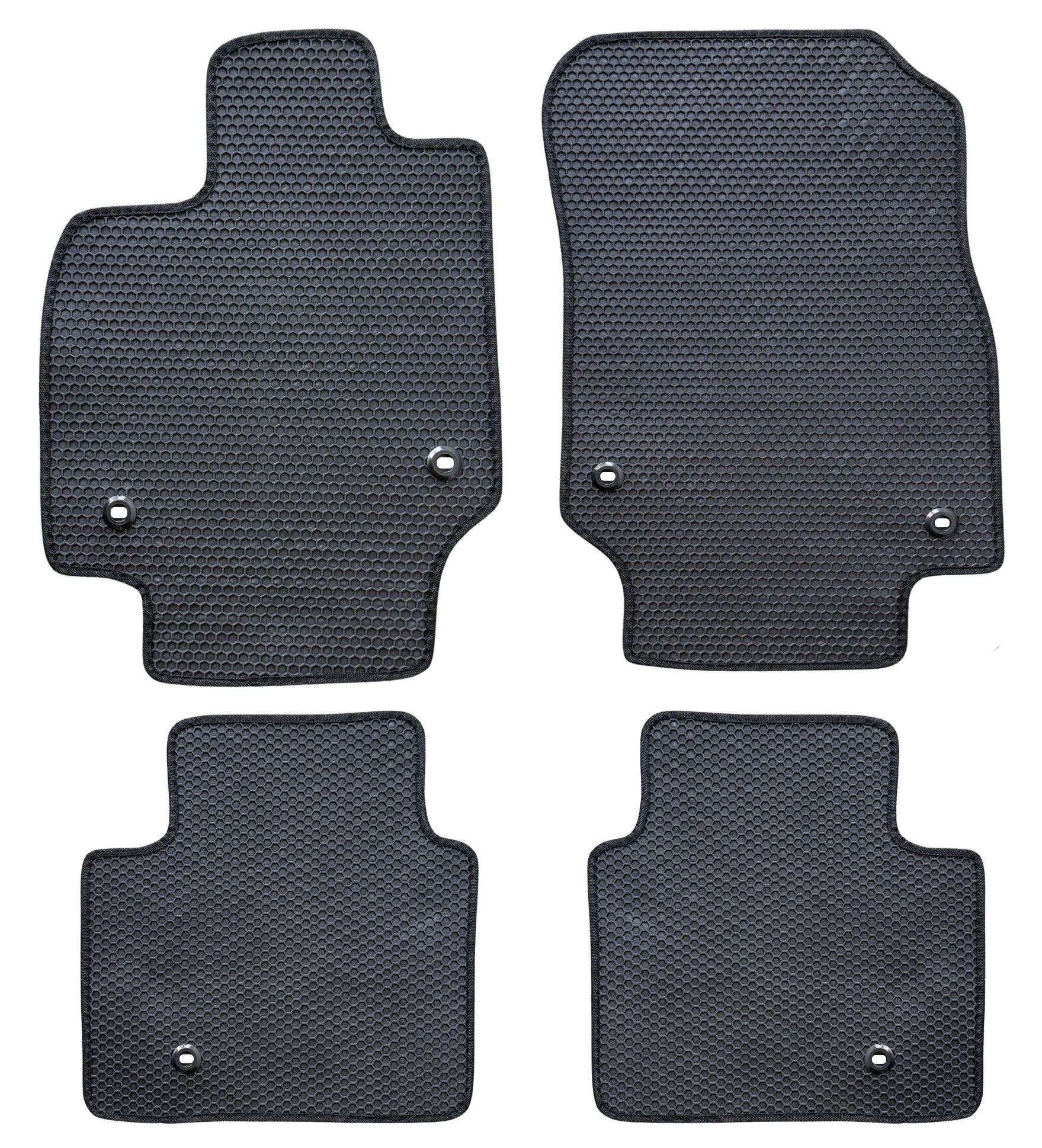 All Weather Honeycomb Floor Mats for 2023 to 2026 Toyota Crown, Front and Rear