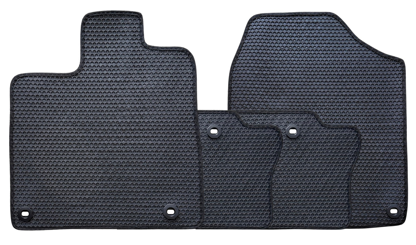 All Weather Honeycomb Floor Mats for 2017 to 2026 Honda Ridgeline, Front and Rear