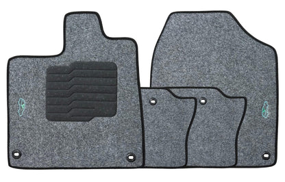 Carpet Floor Mats for 2016 to 2022 Honda Pilot, Front and Rear - Gray