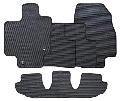 All Weather Honeycomb Floor Mats for 2020 to 2026 Toyota Highlander, Full 3 Row Set (2nd Row Bench or Bucket seats)