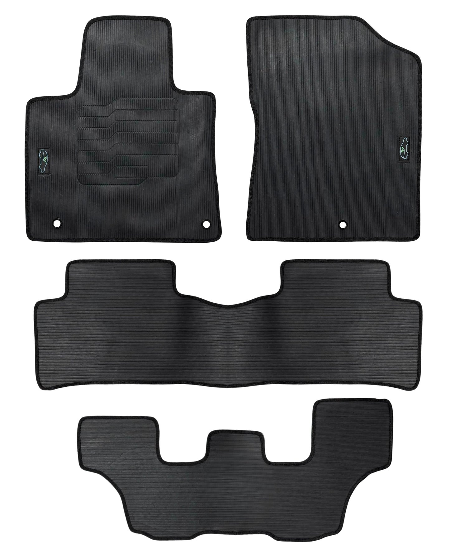 All Weather Floor Mats for 2021 to 2025 Kia Sorento Full 3-Row Set