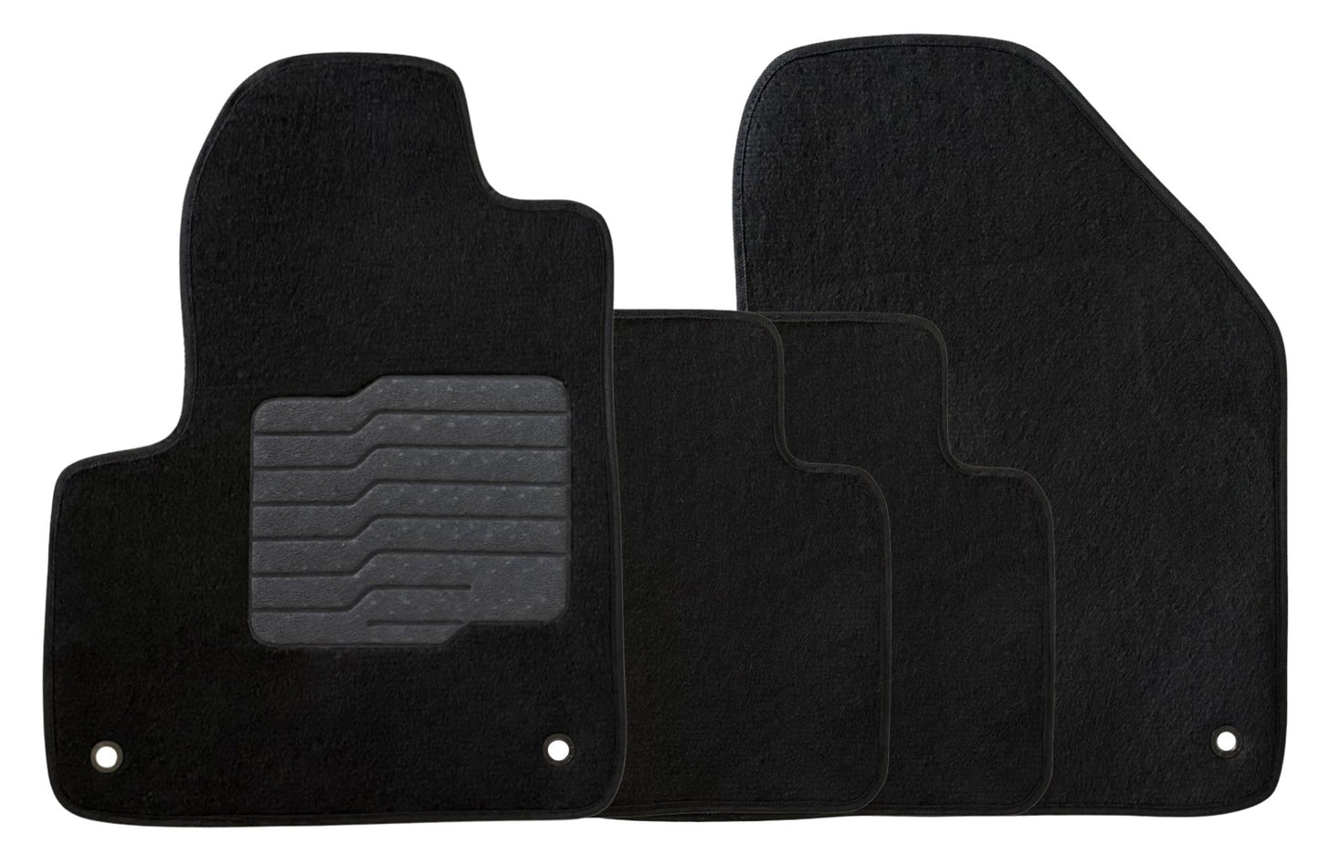 Carpet Floor Mats Fit for 2014 to 2023 Jeep Cherokee, Front and Rear, Black