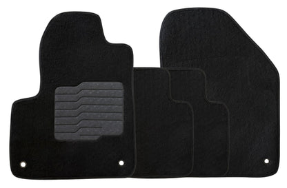 Carpet Floor Mats Fit for 2014 to 2023 Jeep Cherokee, Front and Rear, Black