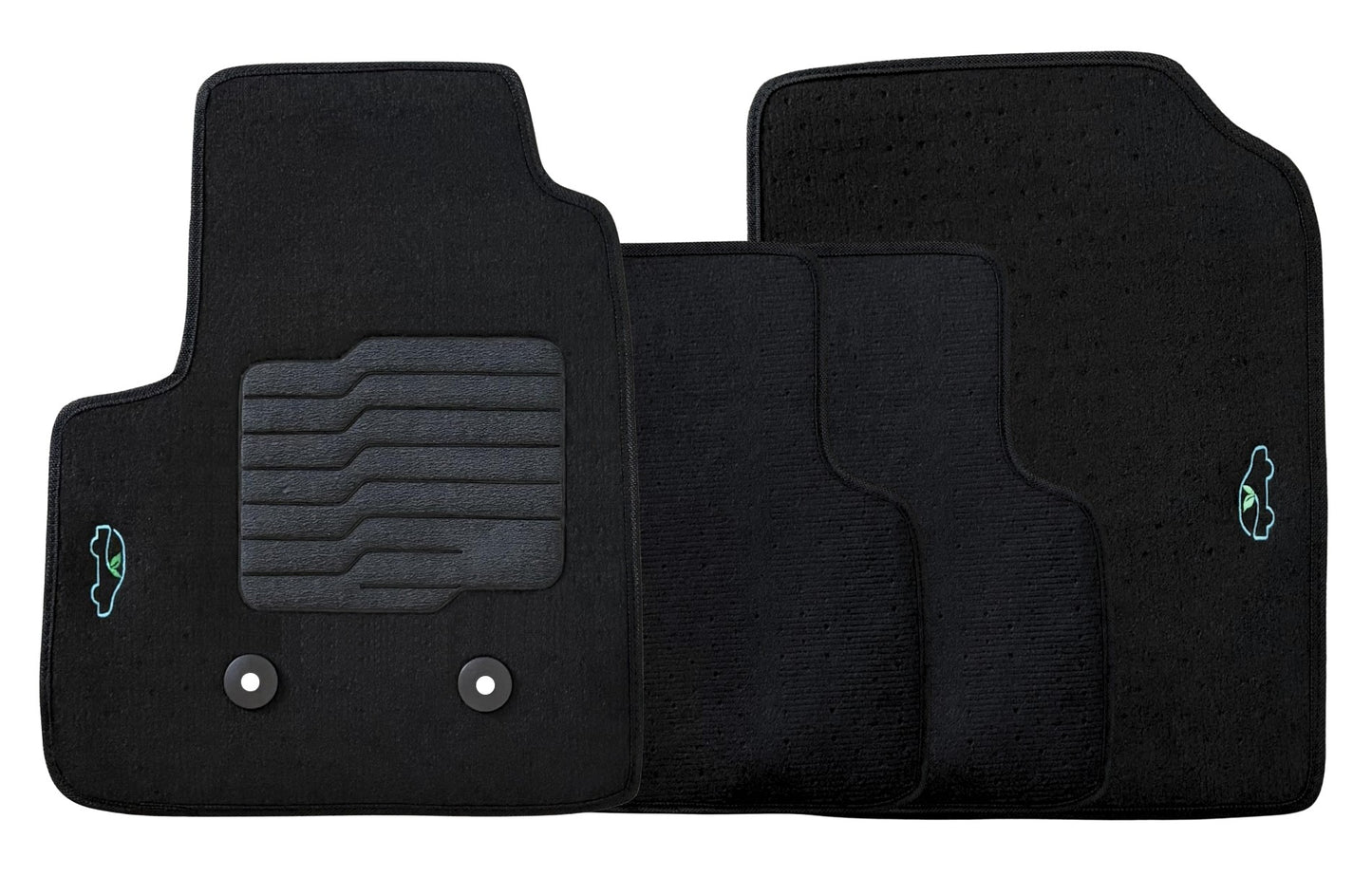 Carpet Floor Mats For 2015 to 2022 Chevrolet Colorado and GMC Canyon, Front and Rear