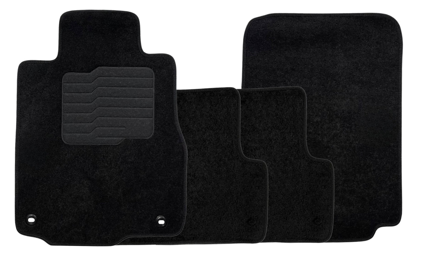 ecoMats Carpet Floor Mats for 2012 to 2016 Honda CR-V, Front and Rear, Black