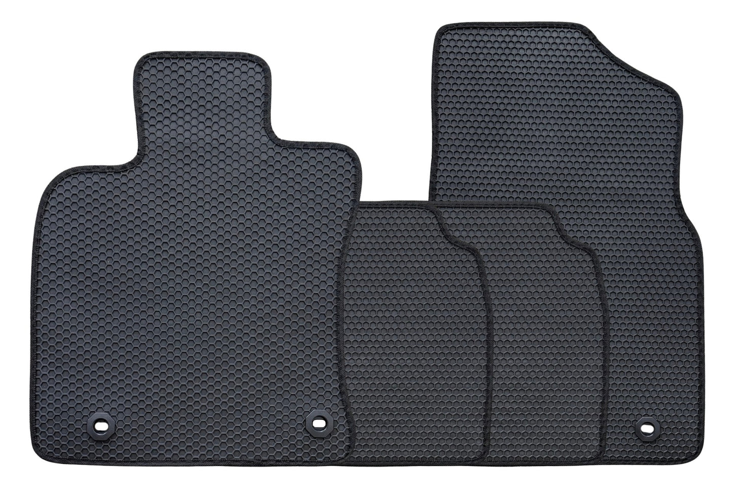 All Weather Honeycomb Floor Mats for 2019 to 2025 Lexus ES350/ES300h, Front and Rear, Black