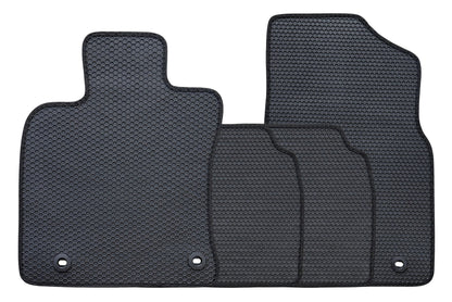 All Weather Honeycomb Floor Mats for 2019 to 2025 Lexus ES350/ES300h, Front and Rear, Black