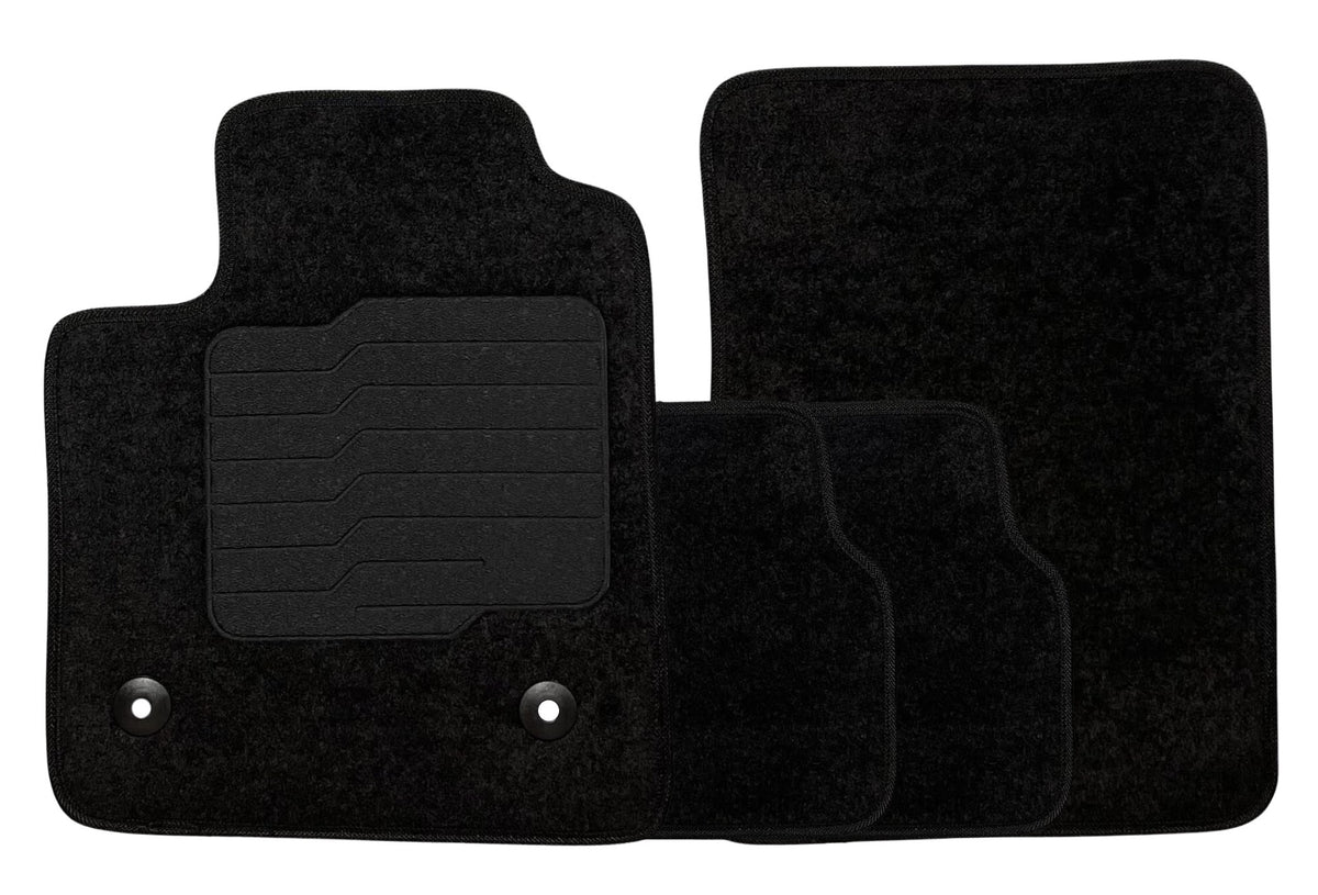 Carpet Floor Mats for 2023-2026 Chevrolet Colorado / GMC Canyon Crew Cab, Front and Rear, Black
