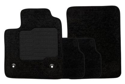 Carpet Floor Mats for 2023-2026 Chevrolet Colorado / GMC Canyon Crew Cab, Front and Rear, Black