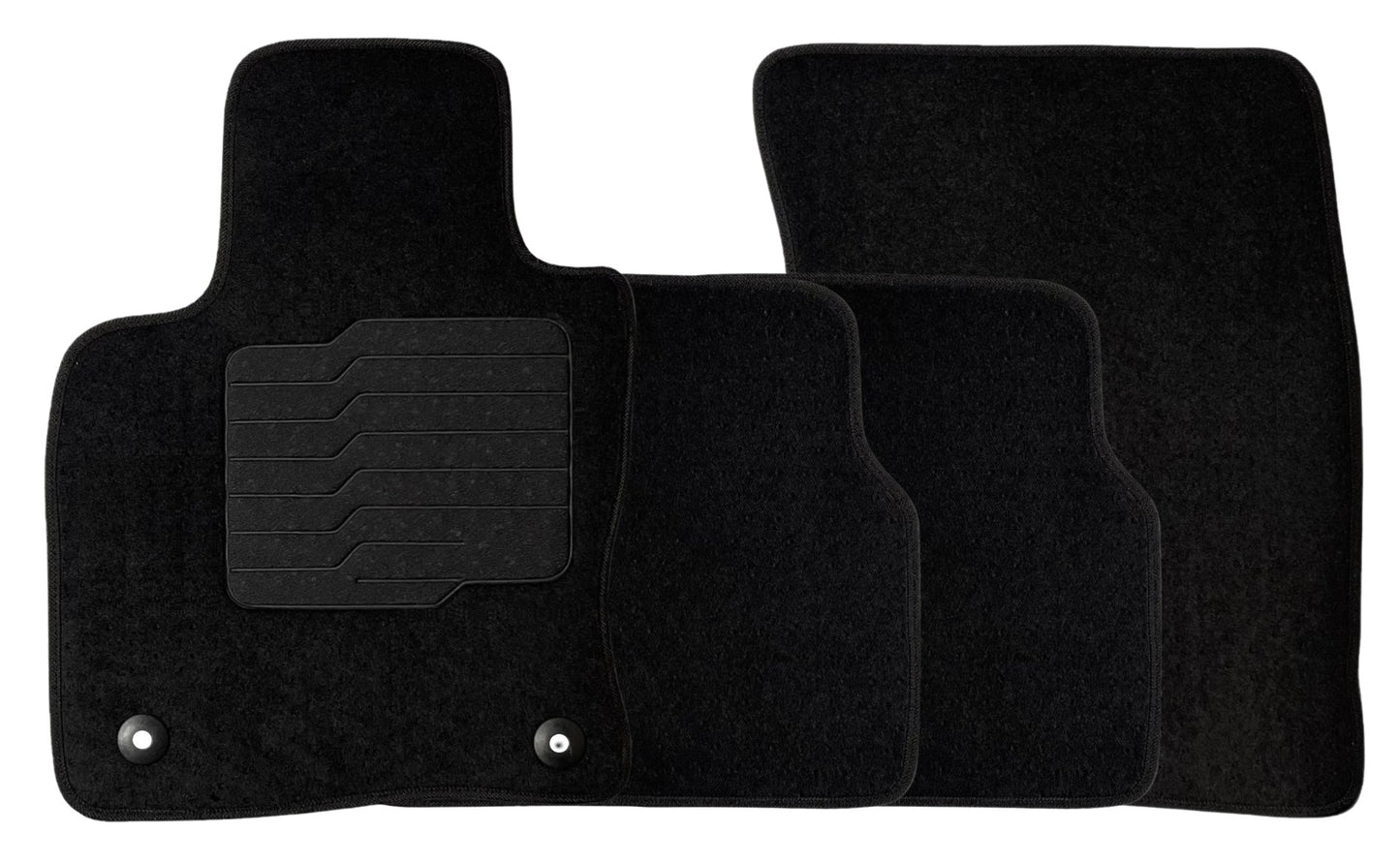 Carpet Floor Mats for 2020 to 2026 Ford Escape, Front and Rear, Black