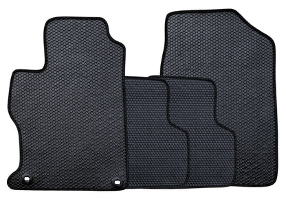 All Weather Honeycomb Floor Mats for 2012 to 2015 Honda Civic, Front and Rear