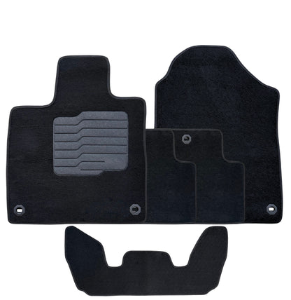 Carpet Floor Mats for 2022 to 2026 Acura MDX, Front, Rear and 3rd Row, Black