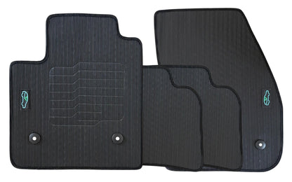 All Weather Floor Mats for 2018 to 2025 Cadillac XT4, front and Rear, Black