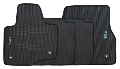 All Weather Floor Mats for 2018 to 2024 Ford Expedition, front and Rear, Black