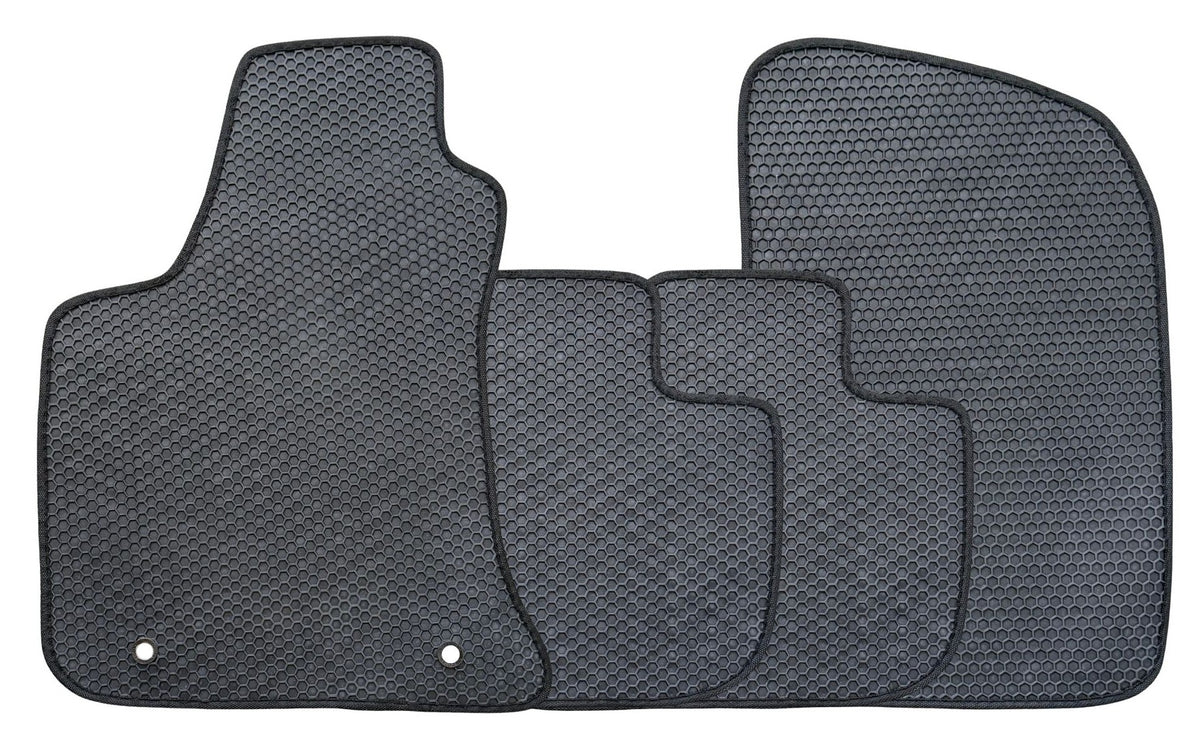 All Weather Honeycomb Floor Mats for 2011 to 2023 Dodge Charger and Chrysler 300 RWD (Not fit for AWD), Front and Rear