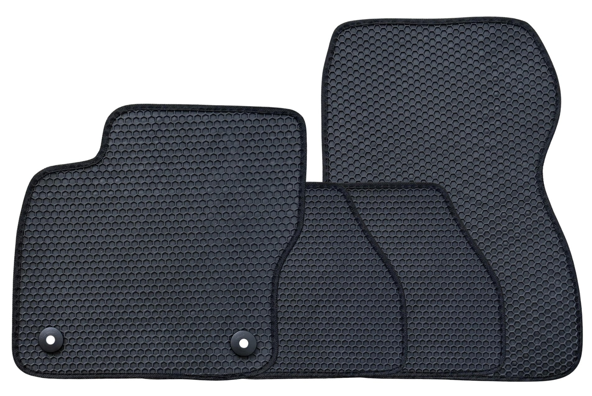 All Weather Honeycomb Floor Mats for 2012 to 2018 Ford Focus, Front and Rear