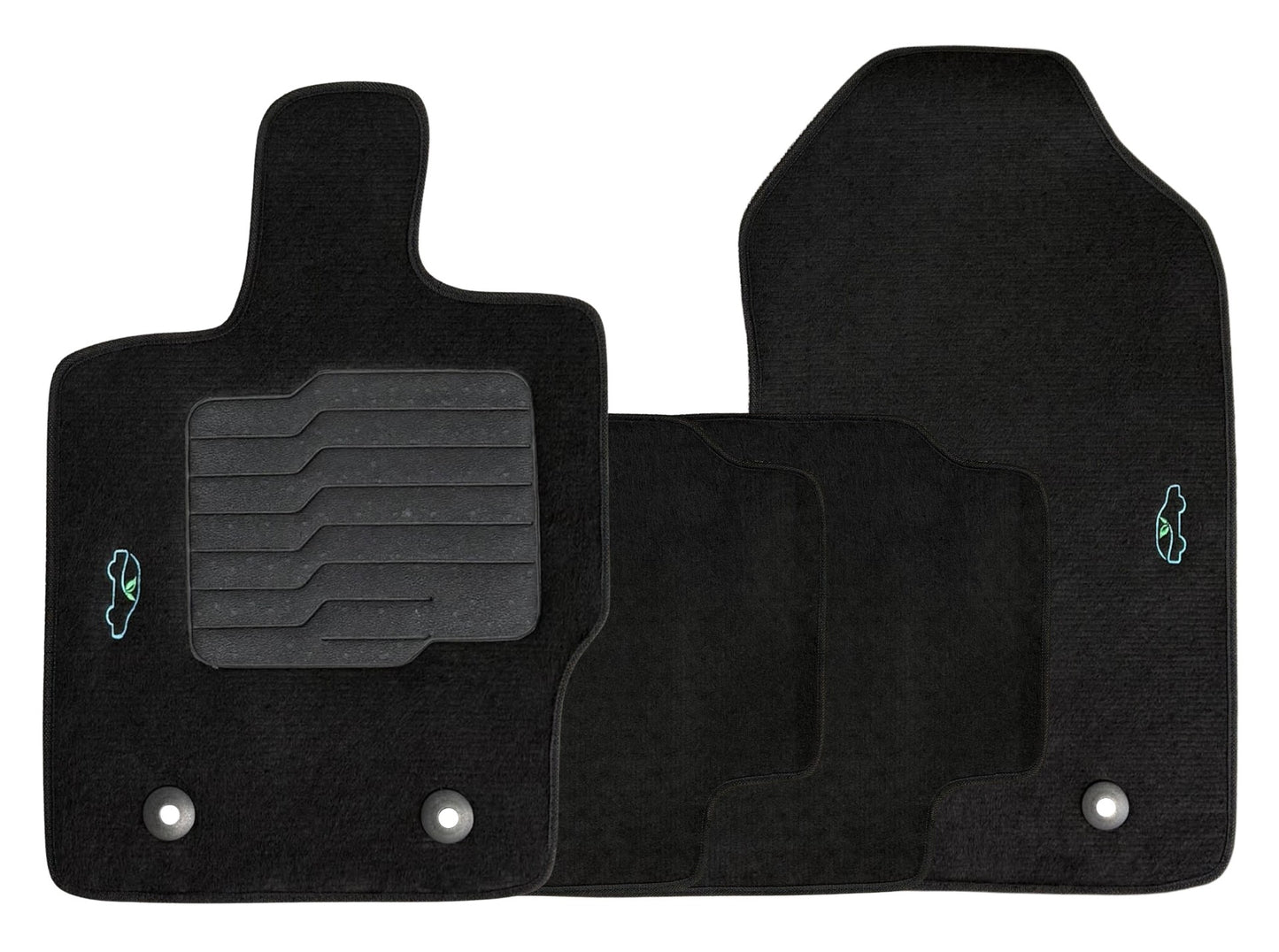 Carpet Floor Mats for 2019 to 2023 Ford Ranger SuperCrew Cab Models