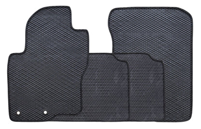 All Weather Honeycomb Floor Mats for 2011 to 2021 Nissan Frontier Crew Cab