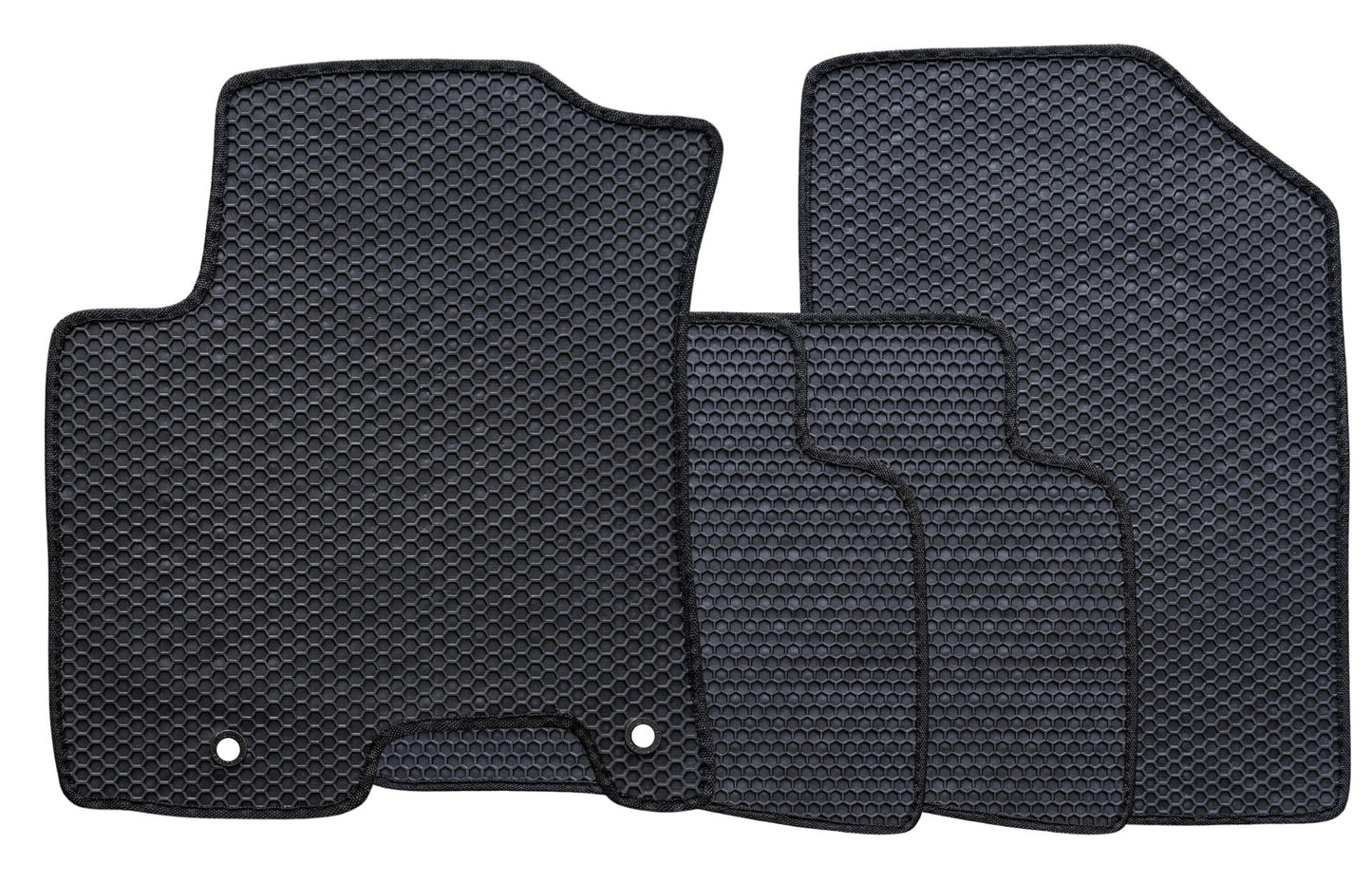 All Weather Honeycomb Floor Mats for 2020 to 2026 Hyundai Venue, Front and Rear
