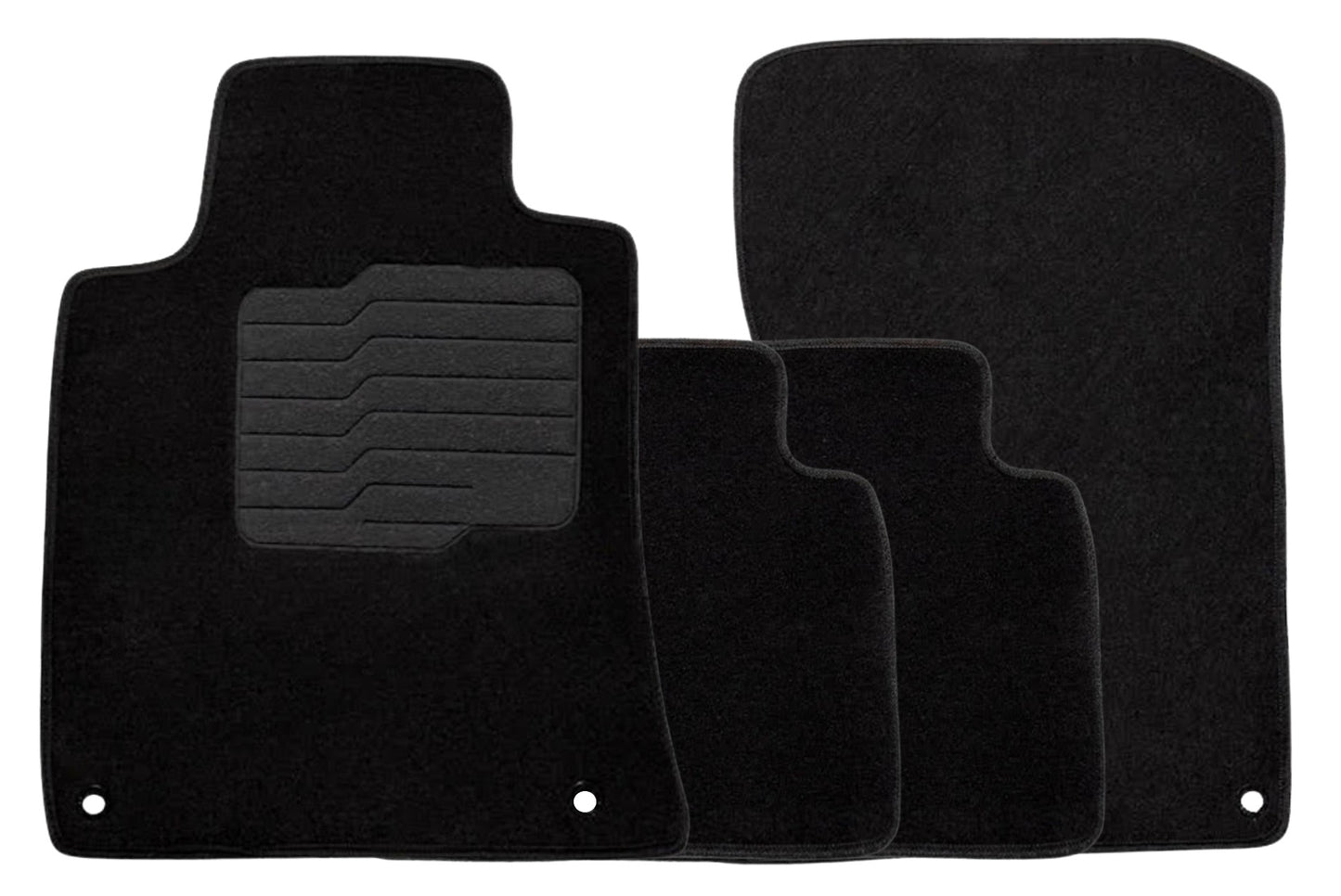 Carpet Floor Mats for 2019 to 2025 Nissan Altima, Front and Rear, Black