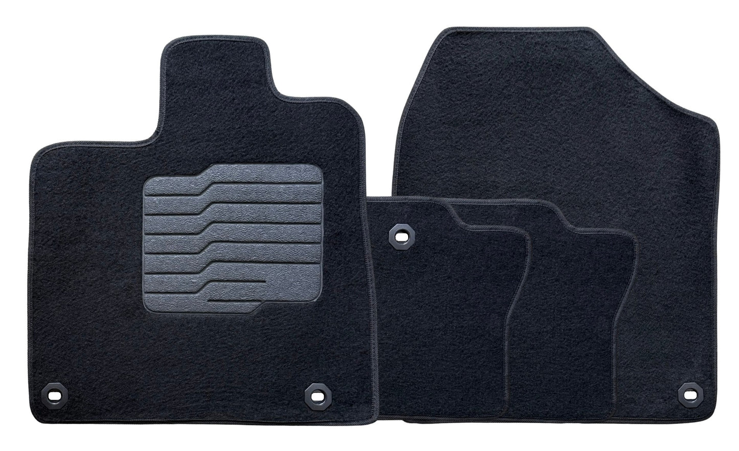 Carpet Floor Mats for 2017 to 2026 Honda Ridgeline, Front and Rear, Black