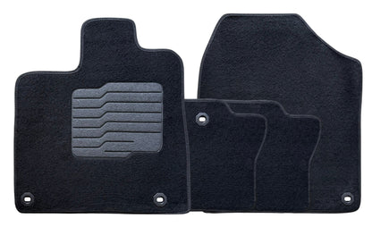 Carpet Floor Mats for 2017 to 2026 Honda Ridgeline, Front and Rear, Black