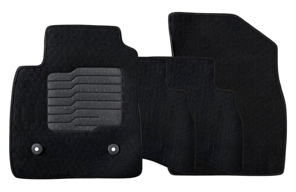 Carpet Floor Mats for 2021 to 2026 Chevrolet Trailblazer AWD, Front and Rear, Black