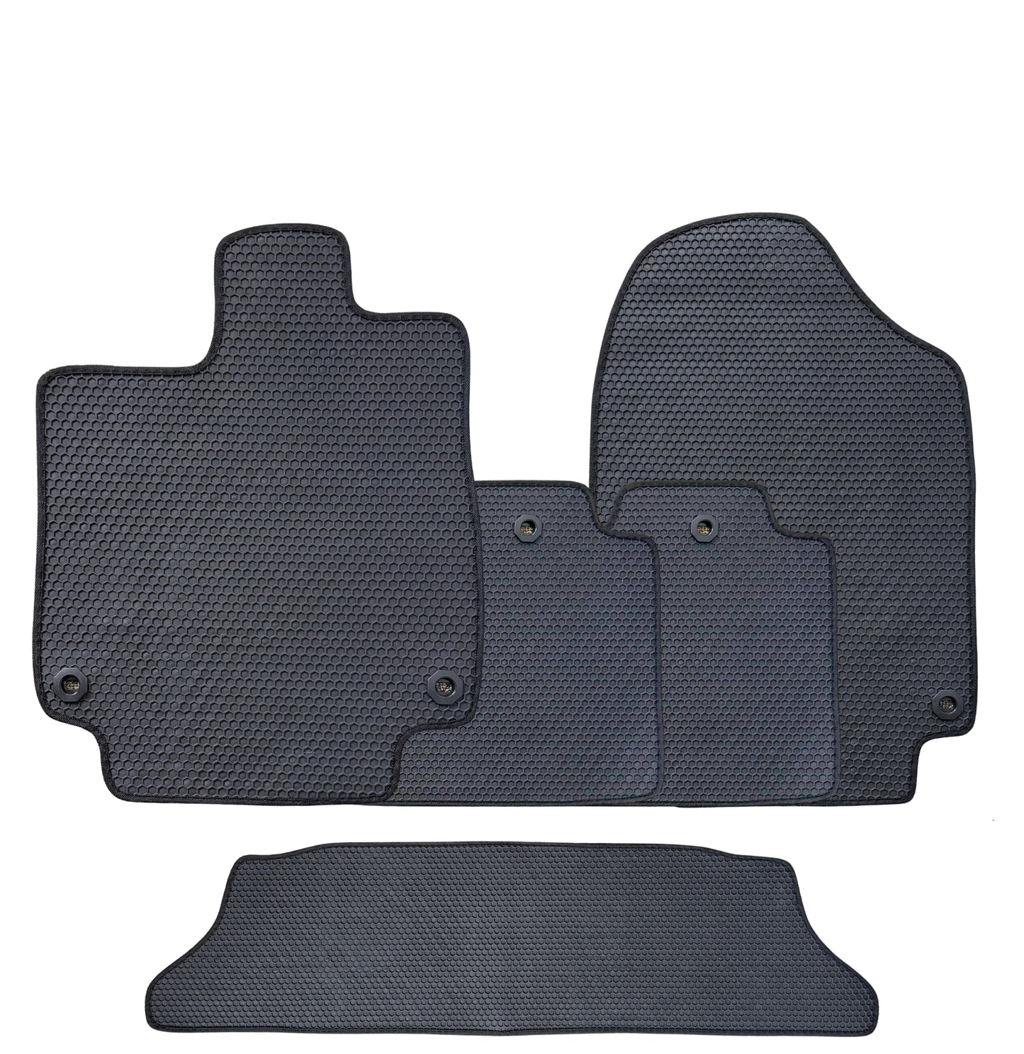 All Weather Honeycomb Floor Mats for 2018 to 2026 Honda Odyssey, Full Set