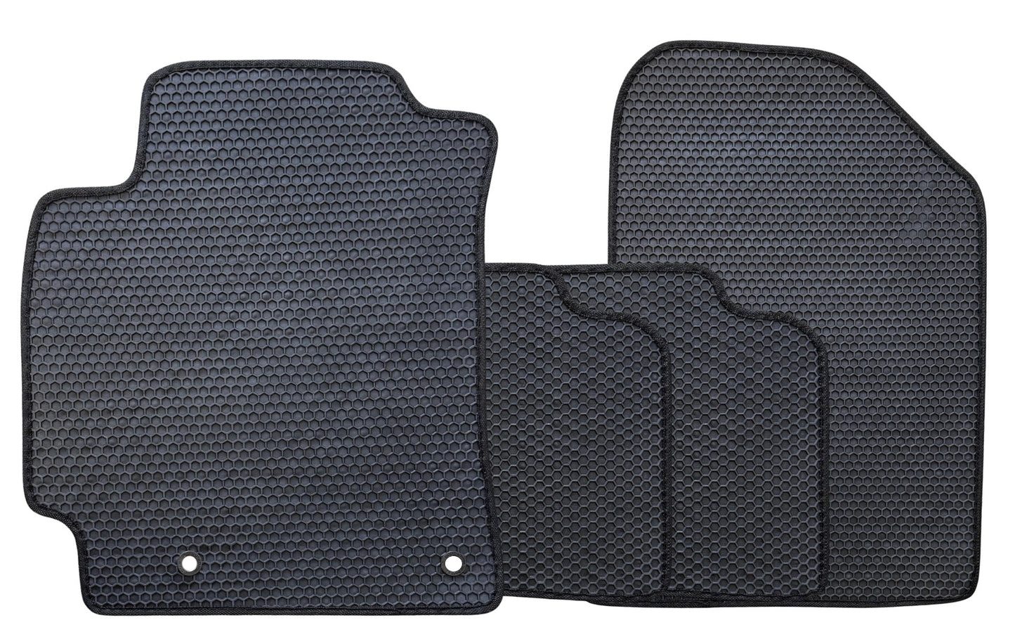 All Weather Honeycomb Floor Mats for 2019 to 2024 Kia Forte, Front and Rear