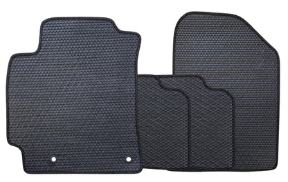 All Weather Honeycomb Floor Mats for 2019 to 2024 Kia Forte, Front and Rear