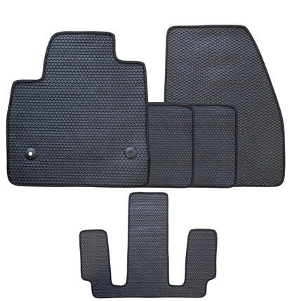 All Weather Honeycomb Floor Mats for 2017 to 2023 GMC Acadia, Full set (including 3rd Row)