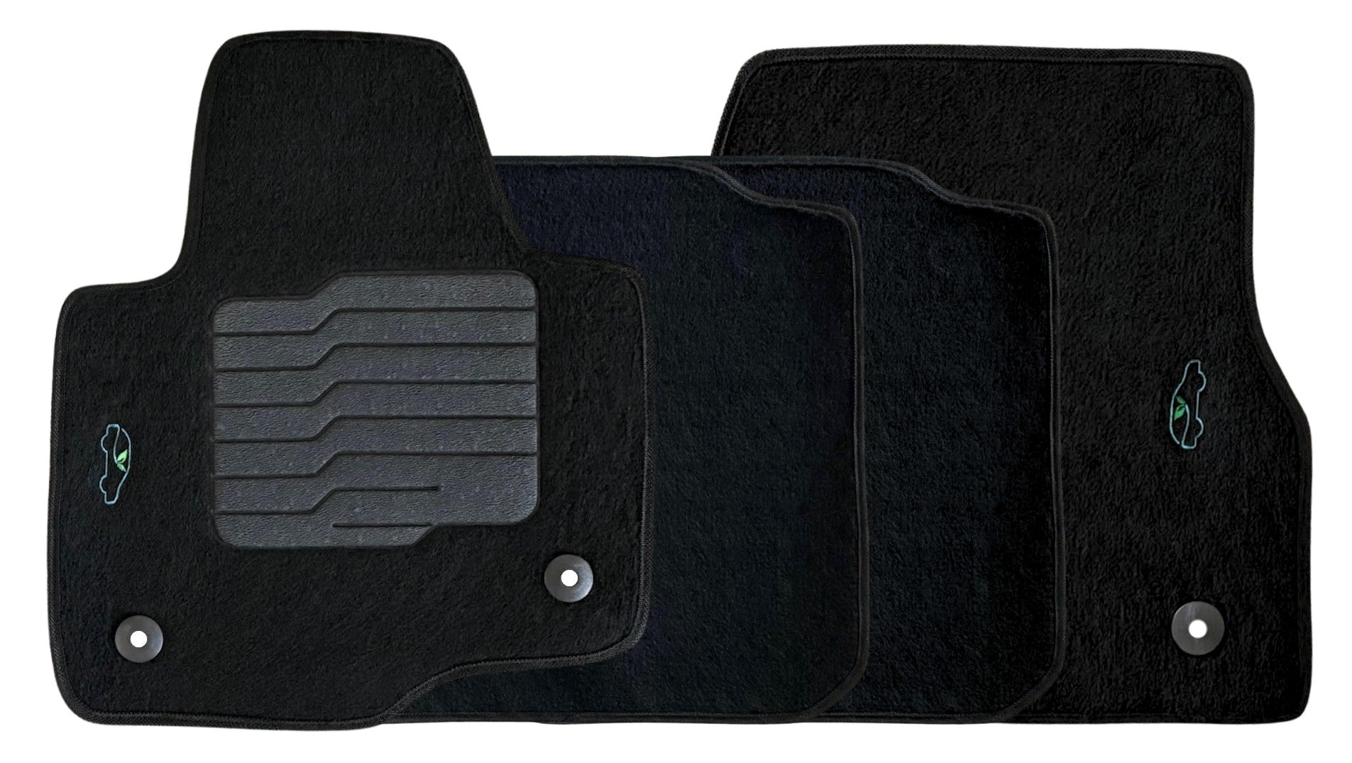 Carpet Floor Mats for 2018 to 2024 Ford Expedition, front and Rear, Black