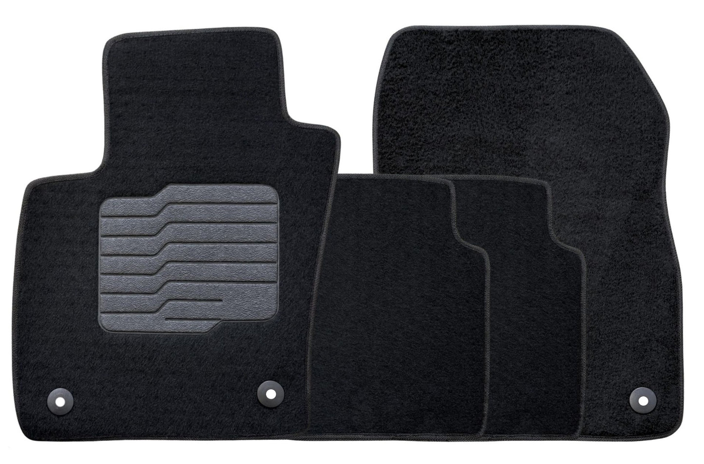 Carpet Floor Mats for 2025 to 2026 Nissan Kicks, Front and Rear, Black